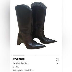 ‼️SOLD‼️ Coperni Black Bridge Cowboy Boot Size 37
